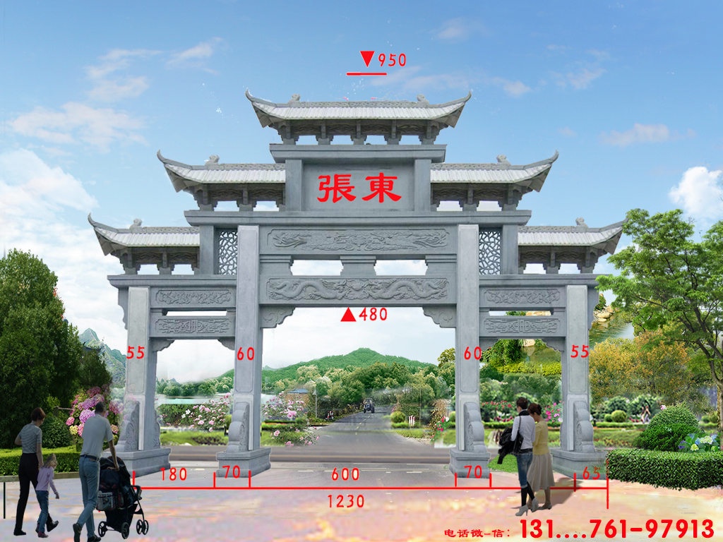 湖南省湘西州乡镇单门石牌坊价格预算多少钱